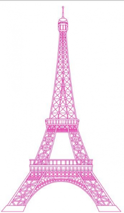 pink Eiffel tower | Bonjour Paris! | Eiffel tower clip art ...