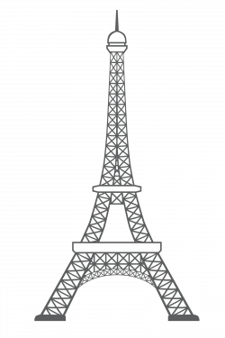 Eiffel Tower Clip Art Outline - Best Clipart For Pro User :* •