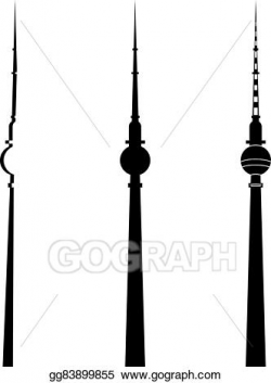 Vector Stock - Berlin tv tower. Clipart Illustration ...