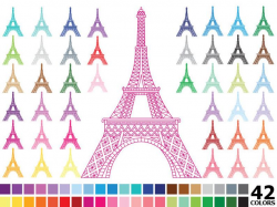 Rainbow Eiffel Tower Clipart - Vector Eiffel Tower Clipart, Colorful Eiffel  Tower Clipart, Silhouette Eiffel Tower Clip Art