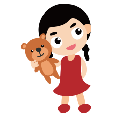 Child Toy Clip art - Girl holding a bear 1500*1500 transprent Png ...