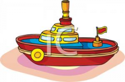 A Toy Ship - Royalty Free Clipart Picture