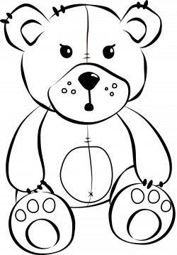 Simplified Coloring Pages Of Stuffed Animals T #7135 - Unknown ...