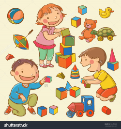 Children playing with toys clipart 11 » Clipart Station