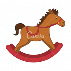 Horse Wooden Toy - Icons by Canva