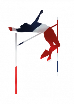 Jumping Sport Track & Field Athlete Ski Poles - pathway clipart 768 ...