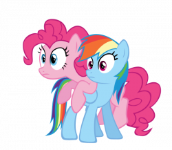 Pinkie Pie and Rainbow Dash | Rainbow dash and Pinkie pie vector by ...