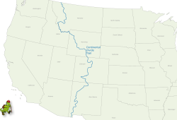 Continental Divide Trail Gif In A Map Of The United States - noavg.me