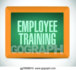 Vector Clipart - Employee training message illustration ...