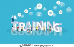 Vector Stock - Flat design style web banner for training ...