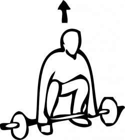Weight Lifting Outline Sports Clip Art at Clker.com - vector clip ...