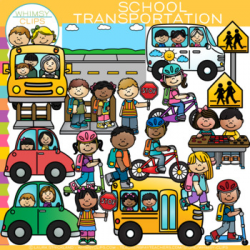 School Transportation Clip Art {How We Go Home}