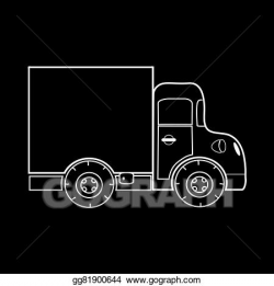 Vector Clipart - Mini truck for transportation of small ...