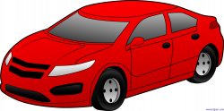 Sports Car 2 Red Clip Art - Sweet Clip Art