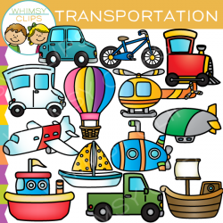 Air, Land, and Sea Transportation Clip Art , Images & Illustrations ...