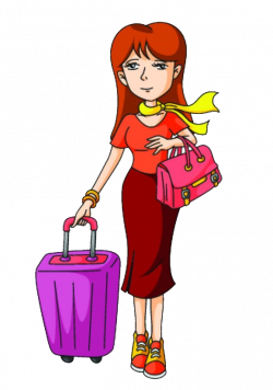 Tourism Woman Clip art - Cartoon female travel travel 701*1000 ...