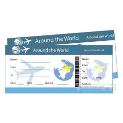 Travel : around-the-world-plane-ticket-clipart-5182 ...