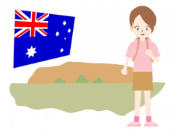 Overseas travel / study abroad / Australia | People illustration ...