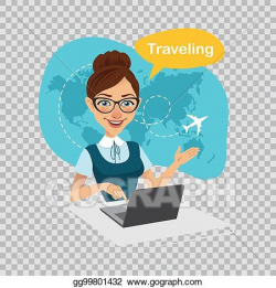 Vector Art - Trip to world. travel to world. travel agency ...