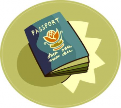 Stock Illustration - A passport