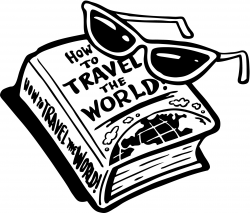 Free Traveling Clipart Black And White, Download Free Clip ...