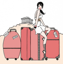 Travel Suitcase Road trip Drawing Illustration - travel 564*578 ...