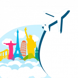 Air travel Airplane Flight - Creative World Travel poster background ...