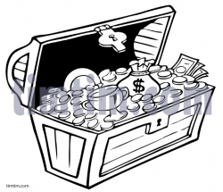 Free drawing of A Pirate Treasure Chest BW from the category ...