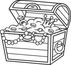320x292 Cartoon treasure chest. Vector clip art illustration ...