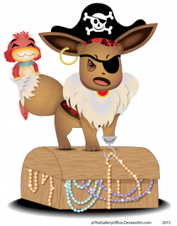 Pirate Eevee - Buried Treasure For Charity Collab by TheGalleryOfEve ...