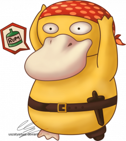 Pirate Psyduck - Buried Treasure for charity by UszatyArbuz on ...