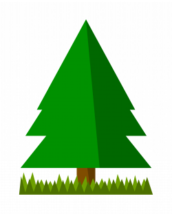 Clipart - Spruce with grass