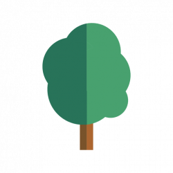 Elliptical tree icon - Transparent PNG & SVG vector