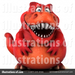Red Trex Clipart #1478423 - Illustration by Julos