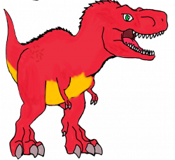 dinosaur tyranosaurus trex - Sticker by 조태성