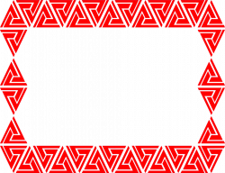 Border | Free Stock Photo | Illustration of a blank red triangular ...