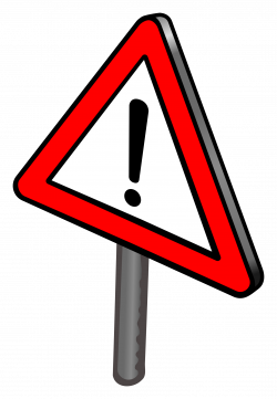 Clipart - traffic sign - coloured