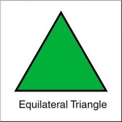 Clip Art: Shapes: Triangle: Equilateral Color Labeled I ...