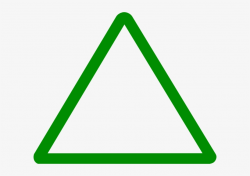 Thin Green Triangular Sign Clip Art At Clker - Green ...