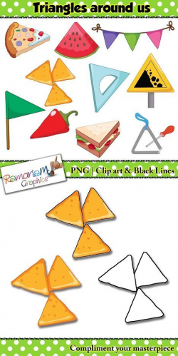 Shapes 2D Triangles Clip art | TpT Math Lessons | Math ...