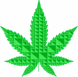 Clipart - Triangular Marijuana Leaf