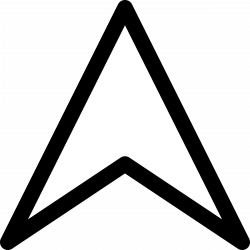 Triangle Arrow Up transparent PNG - StickPNG