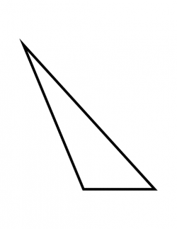 Flashcard of an Obtuse Triangle | ClipArt ETC