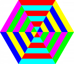Hexagon Triangle Rainbow Clip Art at Clker.com - vector clip art ...