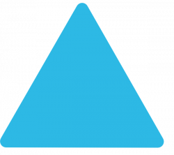 Blue Triangle Rounded Corners Clip Art at Clker.com - vector clip ...