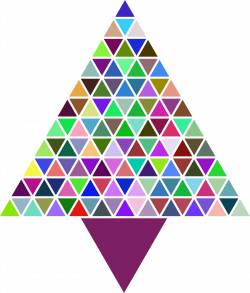 Clipart - Prismatic Abstract Triangular Christmas Tree