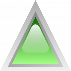 Clipart - led triangular green