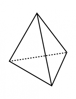 Flashcard of a Pyramid with a Triangular Base | ClipArt ETC