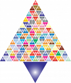 Clipart - Prismatic Abstract Triangular Christmas Tree 2