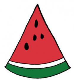 Triangular watermelon: solid | Free Cliparts | illustAC